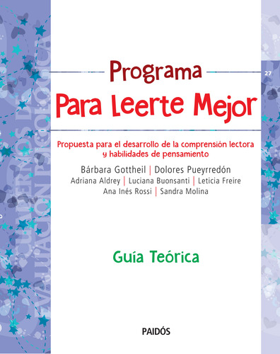 Programa Para Leerte Mejor. Guía Teórica - Gottheil
