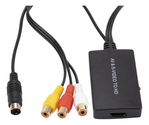 Conversor Svideo Para Hdmi S-video E 3rca Cvbs Composite To
