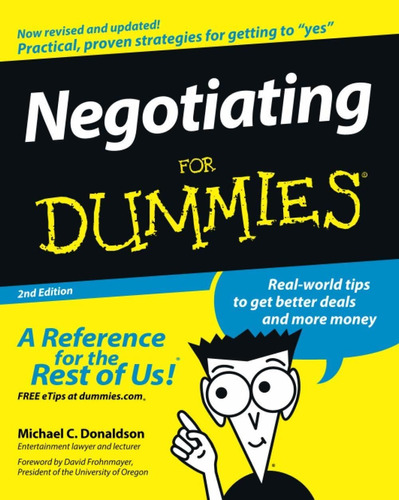 Libro Negotiating For Dummies - Nuevo