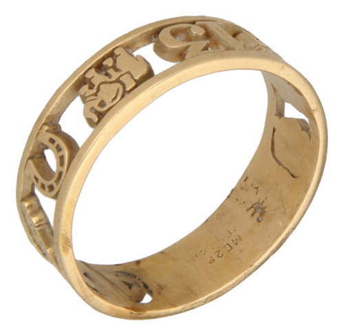 Anillo De 14k Oro Amarillo,  3.3 Gramos