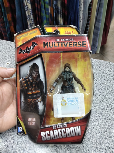 Dc Multiverse, Scarecrow, Arkham Knight, 4 Pulgadas!! (Usado)