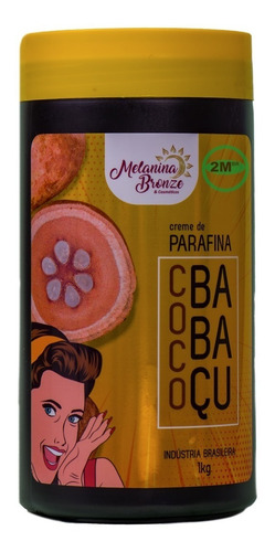 Parafina Coco Babaçu Melanina Bronze Natural 1 Kilo