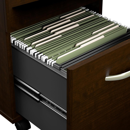 Bush Business Furniture Arrive Reception Desk With Shelf And
