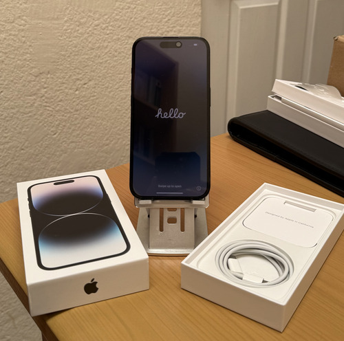 Apple Iphone 14 Pro (128 Gb) - Negro Espacial Usado (incluye 10 Fundas). Negro Espacial (Usado)