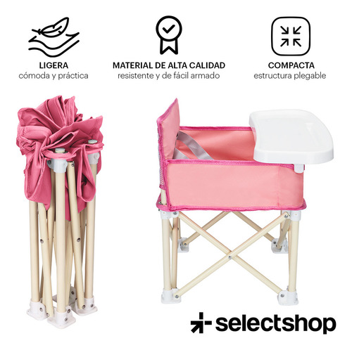 ..periquera Para Bebe Portatil Plegable Silla Comer Ajustabl