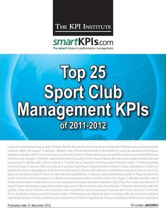 Top 25 Sport Club Management Kpis Of 2011-2012 - The Kpi ...