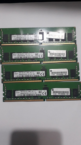 Memória 16gb 1rx4 Pc4-2400t Sk Hynix Ecc Registrada