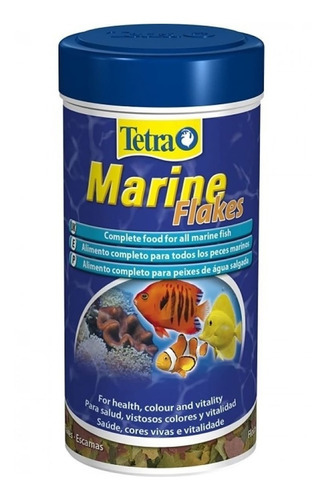 Tetra Marine Flakes 52g P/ Todos Peixes Marinhos