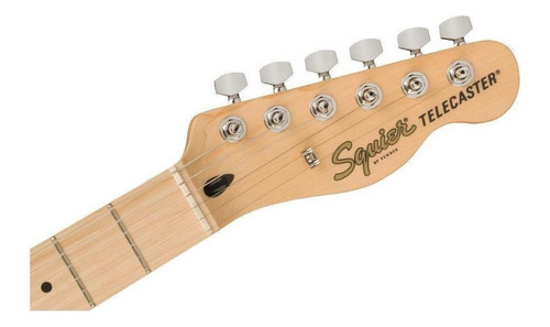 Telecaster da série Squier Affinity, loiro amanteigado, material para guitarra e escala de ácer, orientação à direita, amarelo