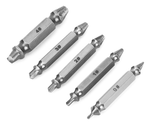 Extractor De Tornillos Dañados, 5 Brocas Hss Speed Out Doble
