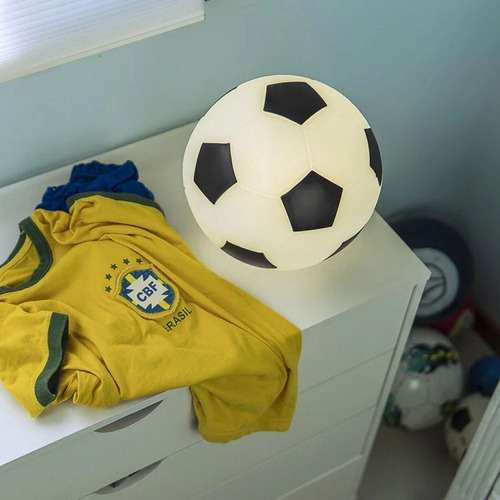 Luminaria Bola De Futebol Com Lampada Led - Usare 1667 Estrutura Branco