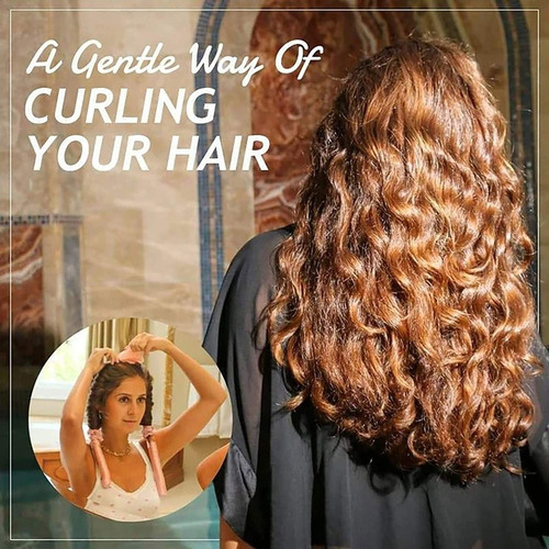 Curly Ondas En Cabello Rizos Sin Calor Tubo Scrunchies