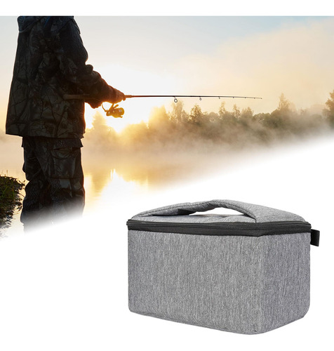 Caja De Carrete De Pesca Bolsa De Aparejos De Pesca A Gris
