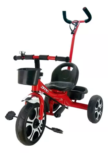 Triciclo Motoca Com Empurrador Vermelho