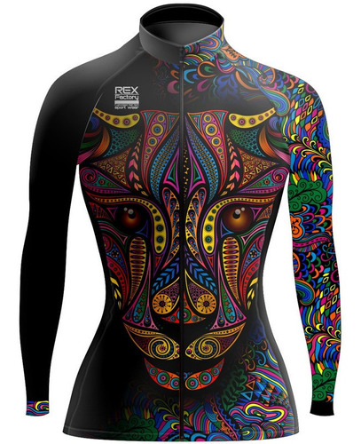 Ropa De Ciclismo Jersey Dama Mujer Manga Larga Jaguar 722