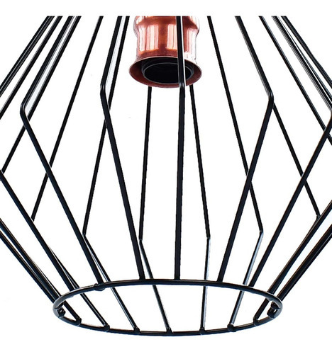 Candil Colgante De Techo Maxxi Mx-cl7016/n/cb Color Negro