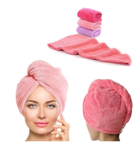 Toalla Secado Turbante De Baño De Cabello