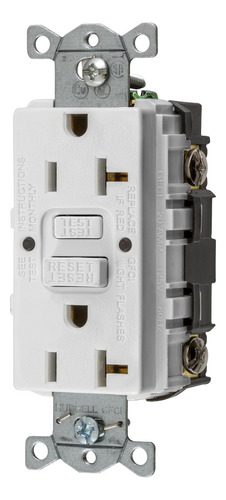 Bryant Electric Gfrst20w Receptáculo Gfci Dúplex De Autoprue