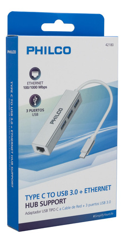 Hub 3 Puertos Tipo C A Usb 3.0