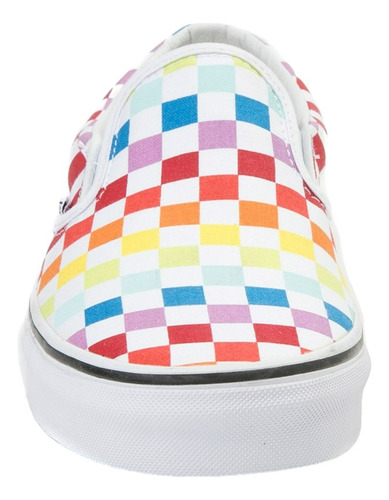 Vans Tenis Slip On Skate Shoe Rainbow Checkerboard