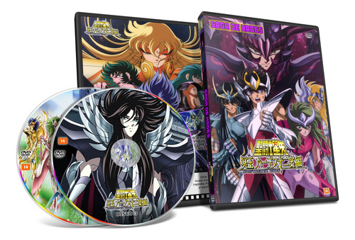 Box Dvd Cavaleiros Do Zodiaco Dual + Hades + 5 Filmes Leg