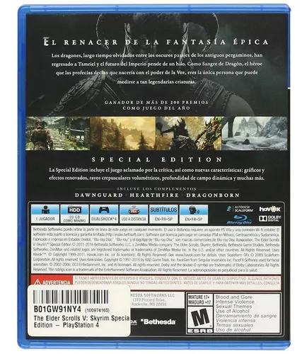 The Elder Scrolls V Skyrim Special Edition Ps4 (d3 Gamers)