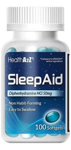 Aux. Dormir Mejor Sueño Difenhidramina 50mg 100cáp Americano