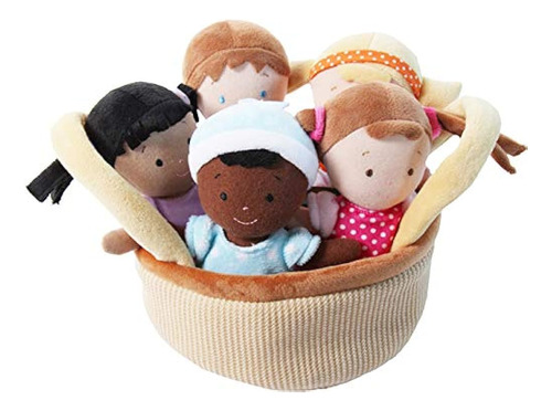 Basket Of Buddies 8  Plush Diversity Dolls - Juego De 5