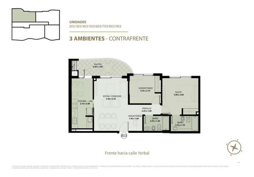 Moderno 3 Ambientes Con Parrilla Propia Y Amenitites En Caballito