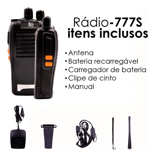 Walk Talk 2 Radio Comunicador Baofeng Bf-777s Dual Band