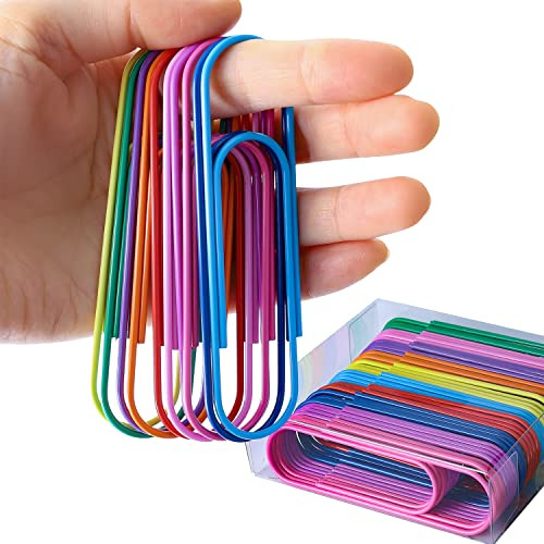 Clips De Papel Jumbo, 40 Piezas De Clips De Papel Grand...