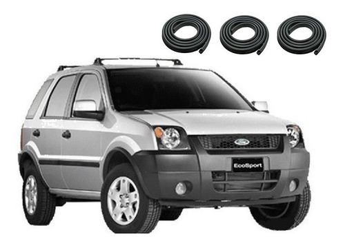 Burletes Para Ford Ecosport 2004 3pz Puertas Delanteras+baul