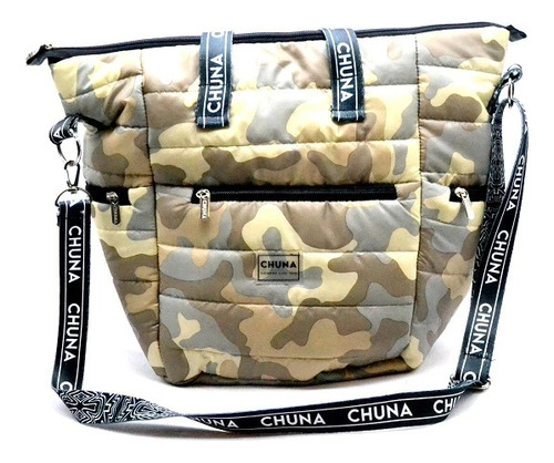 Bolso Matero Chuna Verona Matelasse Camuflado Beige