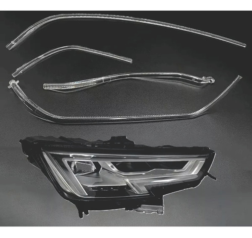 Barras Acrílicas Drl Farol Audi A4 L 2016 17 18 19