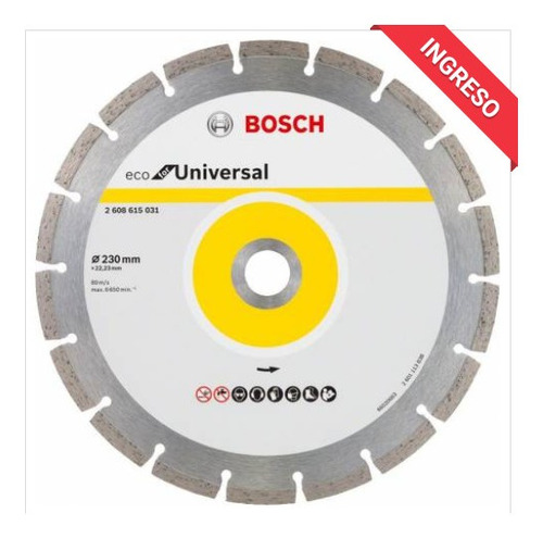 Disco Diamante 9  Eco Universal Bosch Segmentado 2608615031