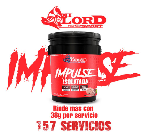 Proteína Whey Hs Hidrolizada Isolate My Lord 6 Kg Sabores Chocolate