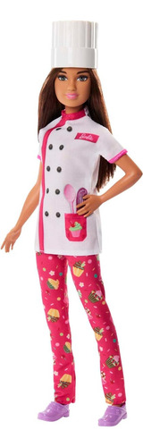 Barbie Profesiones Pastelera Barbie Castaña