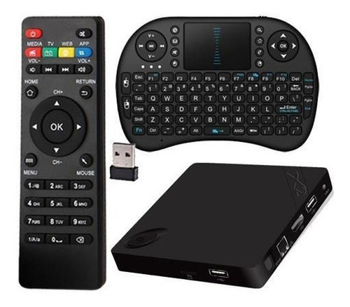 Tv Box Android Convierte Smart Tv+teclado Mouse Inalambrico