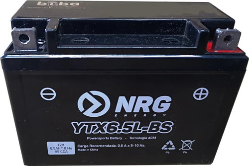 Bateria Ytx6.5l-bs Nrg Gel Agm 12n6.5