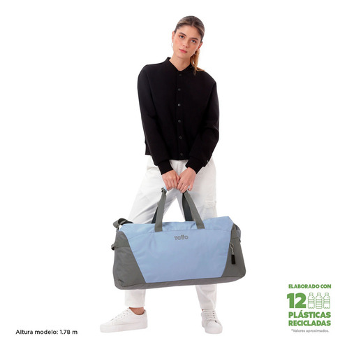 Totto Maleta Deportiva - Bolsa De Viaje | Active Pro L Azul Acero Lisa