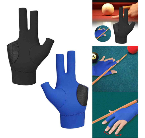 Nn 2 Guantes De Billar De Tres Dedos For Mujer