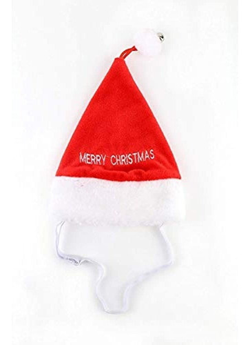 Midlee Feliz Navidad Jingle Bell Perro Santa Hat