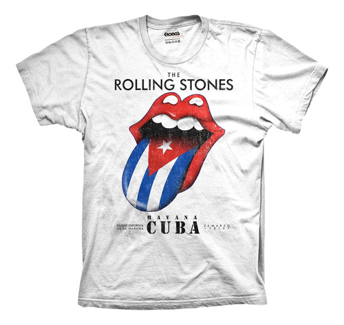 Remera Rolling Stones Cuba Ole Tour Havana Moon