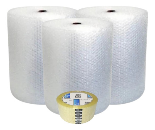 Kit 1 Fita Larga 48x100 Com 3 Bolhas 65x100 Para Mudança
