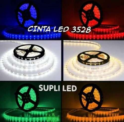 1 Metro Cinta Led 3528 12v 6o Led X Mt Siliconada Exterior 