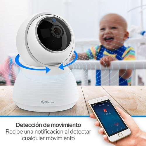 Camara Seguridad Wifi Ethernet Full Hd Robotizada Sensor Mov