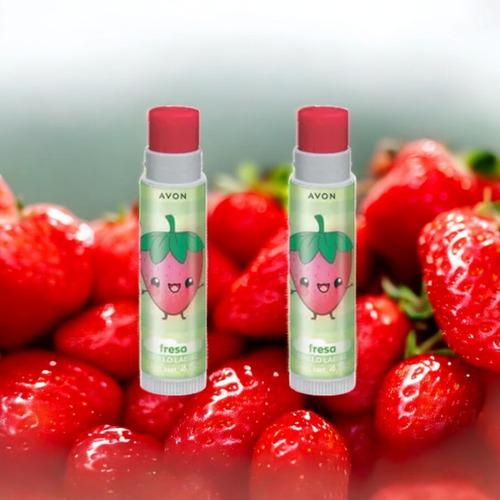 Kit 2 Brillo Labial Frutita Fresa Avon Original
