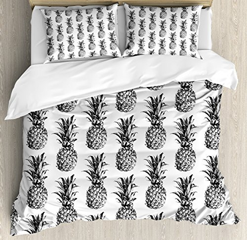 Ambesonne Pineapple Funda Nórdica Con Colgante King Size Art