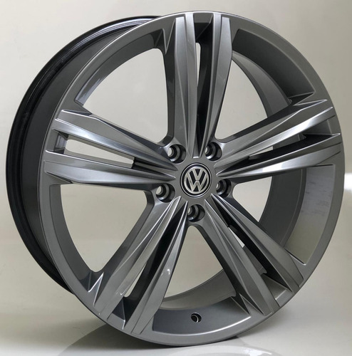 Rodas Tiguan Rline Aro 17 5x112 Jetta Golf *link Especial Cor Grafite Brilhante