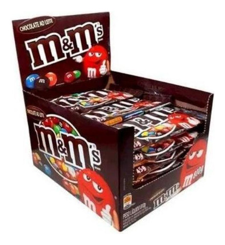 Confeito De Chocolate M&m's Tradicional 45g- Cx Com 18un